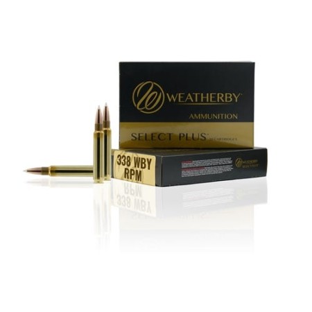 Weatherby Select Plus Barnes TTSX Rifle Ammunition .338 WBY RPM 225gr PT 2800 fps 20/ct