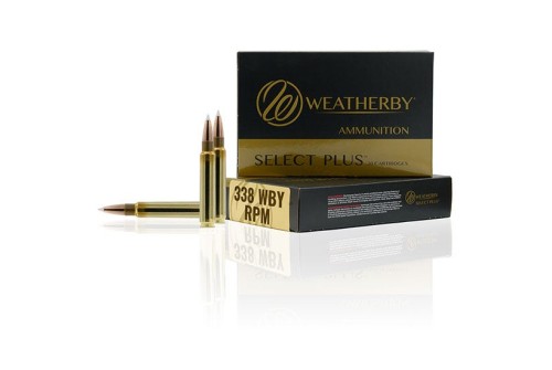 Weatherby Select Plus .338-378 Weatherby Magnum 225 Grain Hornady Interlock Brass Cased Centerfire Rifle Ammo, 20 Rounds, H338225IL