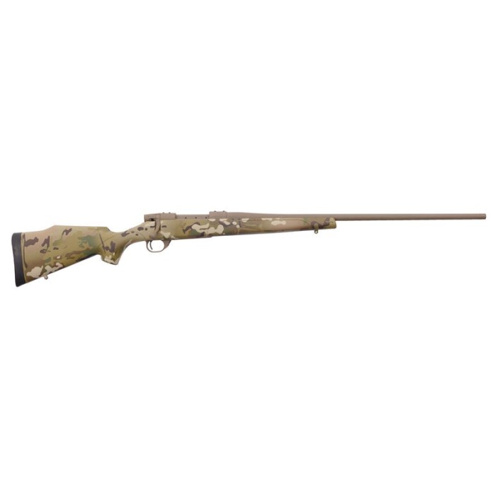 Weatherby Vanguard 257 Wthby Mag 3 Rounds 26" Barrel 3 Rounds MultiCam Fixed Monte Carlo Stock FDE