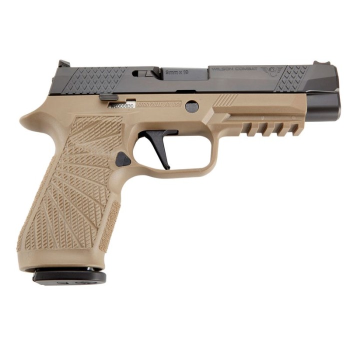 Wilson Combat WCP320 Tan 9mm 4.7" Barrel 17-Rounds Curved Trigger