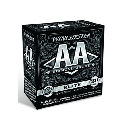 Winchester AA Diamond Grade Elite 20 Gauge 0.87oz 2.75in Size 7.5 Centerfire Shotgun Buckshot Ammunition, 25 Rounds, AADG207