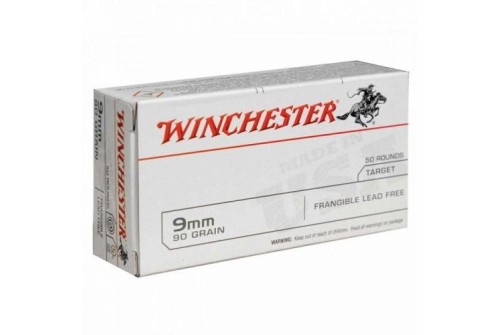 Winchester USA 9mm 90 Grain Lead-Free Frangible - 50 Round