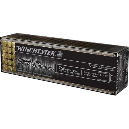 SUPER SUPPRESSED 22 LONG RIFLE AMMO - 105-000-982WB 22 LONG RIFLE 40GR HOLLOW POINT 100/BOX