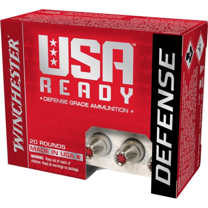 USA READY 45 AUTO AMMO - 105-004-445WB 45 AUTO 200GR HEX-VENT HOLLOW POINT 20/BOX