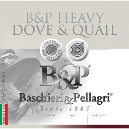 Baschieri & Pellagri Dove & Quail Shotshells- 20 ga 2-3/4 In 1 oz Size 7.5 1175 fps 25/ct, 20BD75