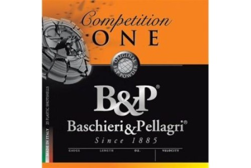 B&P Competition One 12 Gauge 2-3/4" #8 1-1/8 oz 25rds Shotshell - Premium High-Performance Clay Target Ammunition - 12B18CP9