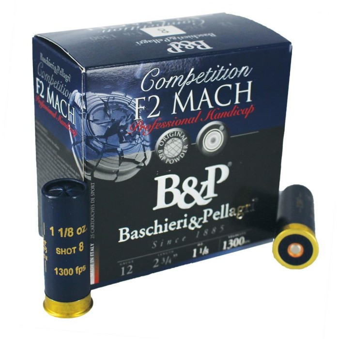 Baschieri & Pellagri Professional Handicap Shotshells- 12 ga 2-3/4 In 7/8 oz Size 7.5 1365 fps 25/ct, 12B78F27