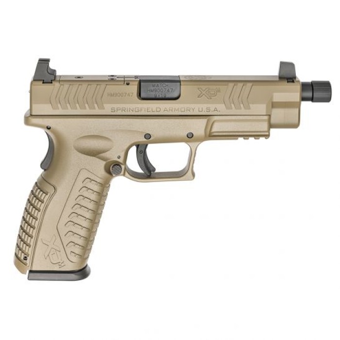 Springfield XDM OSP 9mm Threaded Barrel Pistol, Flat Dark Earth - XDMT9459FHCOSP