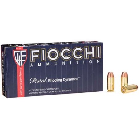 Fiocchi Pistol Shooting Dynamics Handgun Ammunitions .40 S&W 170 gr FMJ-TC 50/Box, 40SWA USA