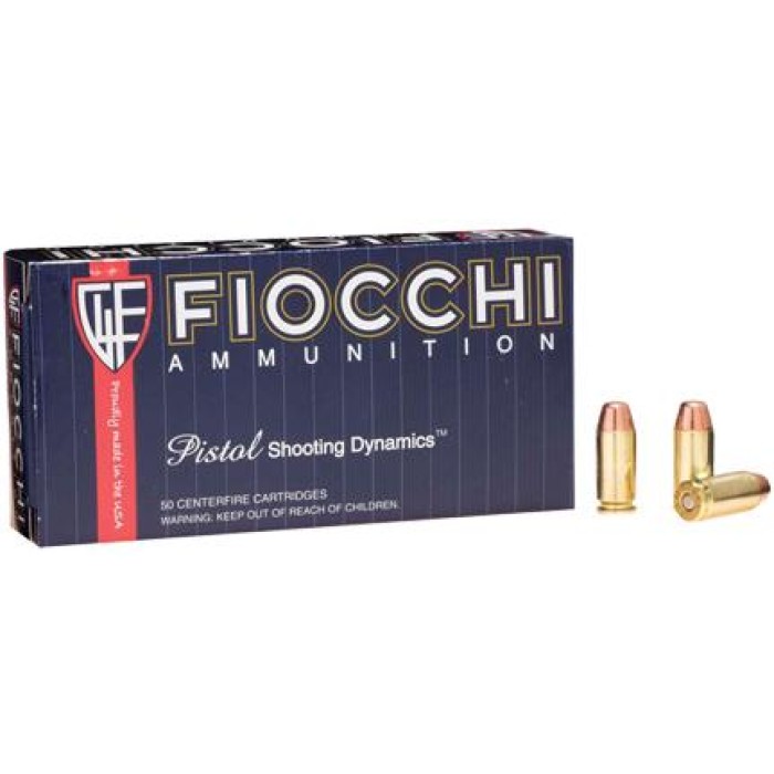 Fiocchi Pistol Shooting Dynamics Handgun Ammunitions .40 S&W 170 gr FMJ-TC 50/Box, 40SWA USA