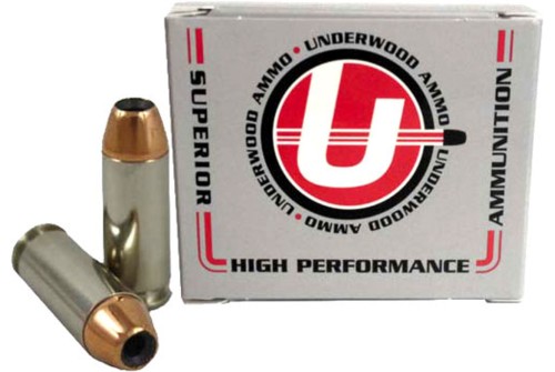 UNDERWOOD 10mm Automatic, 180gr, Jacketed Hollow Point, 20rd