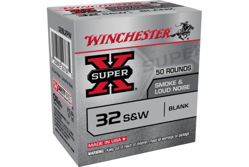 Winchester 32 S&W Black Powder Blank Handgun Ammo - 50 Rounds