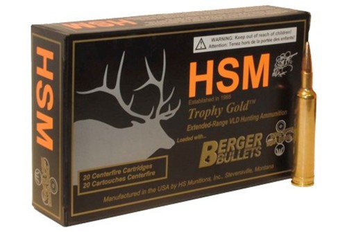 Hsm Ammo Tg .338 Rem U Mag - 250gr. Berger Match Otm 20-pk