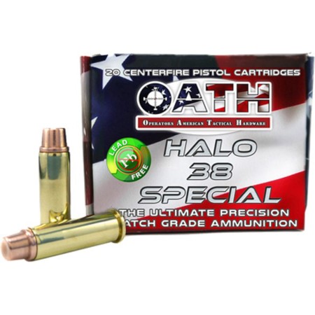 OATH AMMO .38 SPECIAL 125GR. - Brass Casing