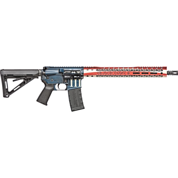 Black Rain Ordnance Spec+ .300 Blackout, 16" Barrel, Patriot Rifle, Betsy Ross Flag, 30rd