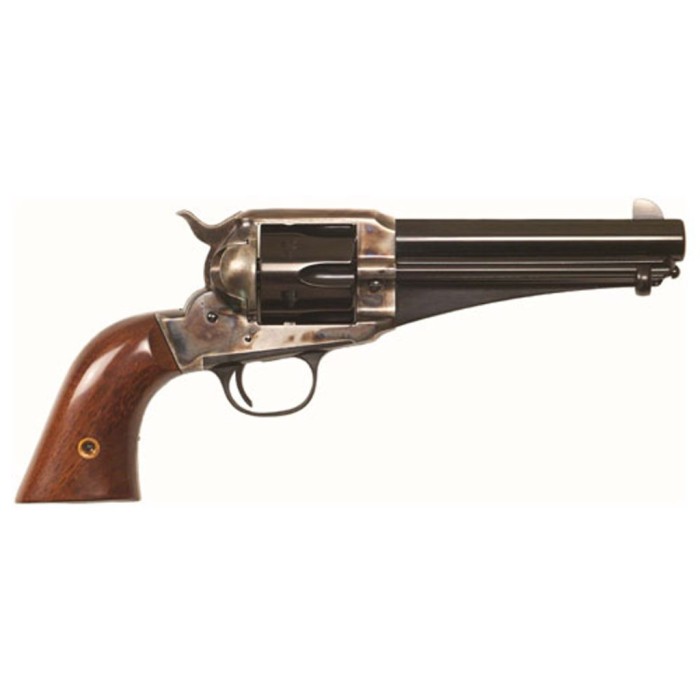 Cimarron 1875 Outlaw .44-40 Win, 5.5" Barrel Walnut Grips, Color Case Hardened, 6rd