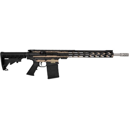 GLFA Gl-10 RIA 308 Win, 18" Barrel, ORC Desert Flag, Stainless, 10rd