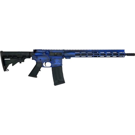 GLFA Gl-15 RIA 223 Wylde, 16" Barrel, Battleworn Royal Blue/Nitride, 30rd