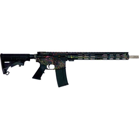 GLFA Gl-15 RIA 223 Wylde, 16" Barrel, ORC Sbtb Splatter Black, Stainless, 30rd