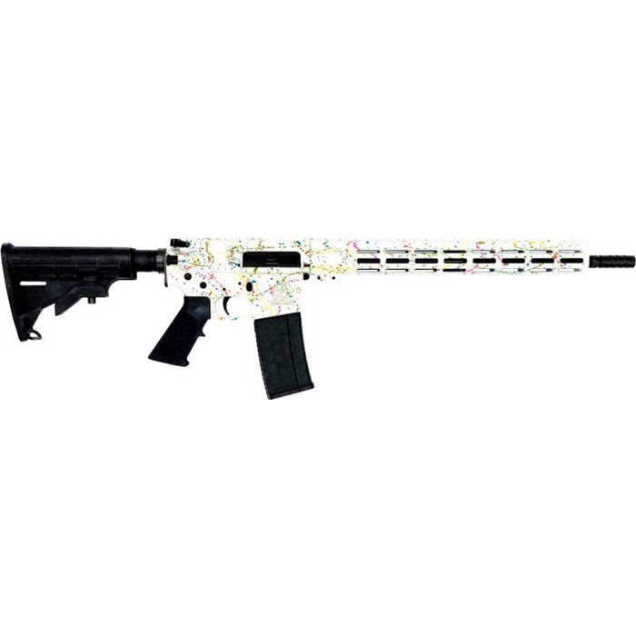 GLFA Gl-15 RIA 223 Wylde, 16" Barrel, ORC Sbtb Splatter White, Nitride 30rd