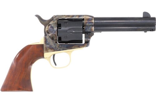 Cimarron Model P Blackpowder 44 Cal, 4.75" Barrel, Blued, Walnut Grips, 6rd