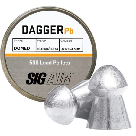 Sig Sauer .177 Pellet Blister Pack, Domed, Lead, 10.03Gr, 500rd Pack