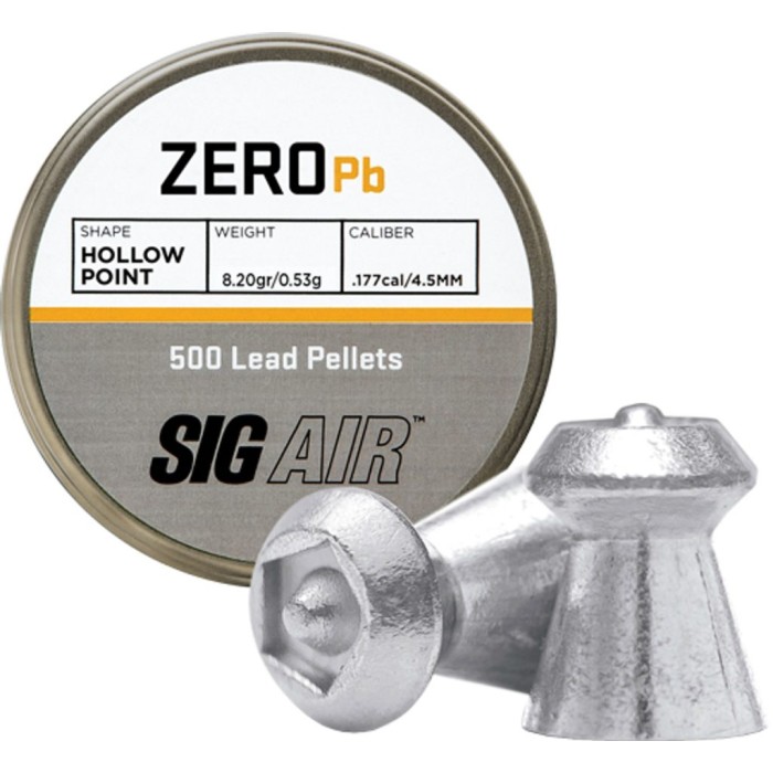 SIG SAUER Zero .177 Cal 8.18 Grain 500ct Blister Pack Lead Air Gun Pellets (AIR-AMMO-ZPB-177)