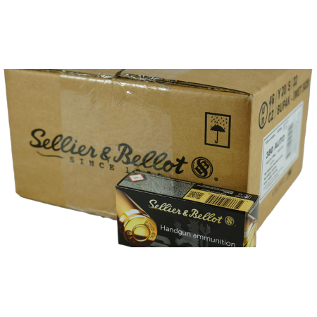 Sellier & Bellot Pistol & Revolver Ammo .380 Acp 92 GR Fmj 955Fps 1000/Ct Case (20 Boxes 50/Ct) SB380AC