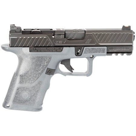 Zev Technologies OZ9C Combat Gray Frame 9mm 4.1" Barrel 15-Rounds 2 Mags