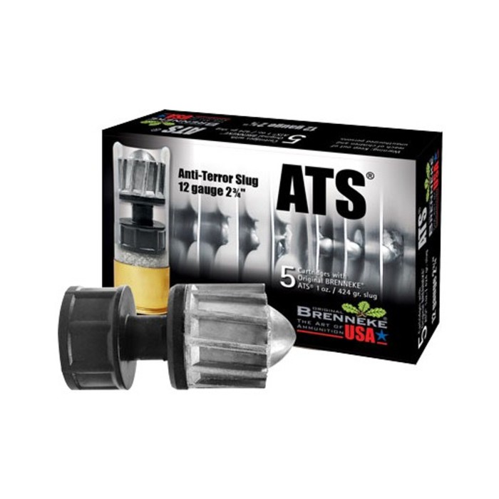 Brennke ATS 12 Gauge Ammunition Rifled Slug 1 oz 5 Rounds