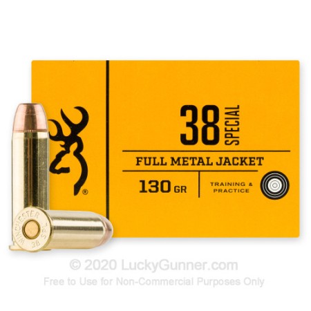 38 Special - 130 Grain FMJ - Browning - 500 Rounds