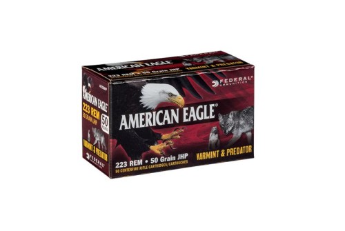 American Eagle 223 Remington 50gr JHP "Varmint/Predator" Ammunition 50rds - AE22350VP