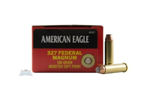 Federal American Eagle AE327 .327 Magnum Ammunition 50 Rounds JSP 100 Grain 1,500 Feet Per Second