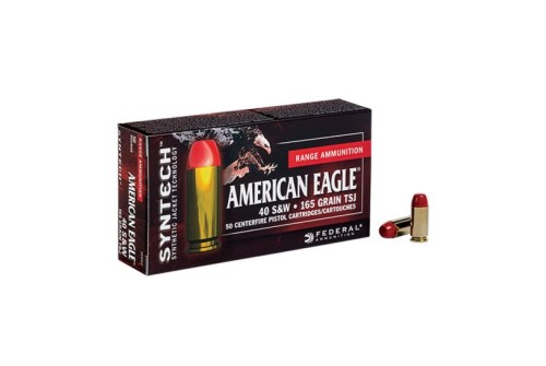 American Eagle 40 S&W 165gr TSJ (Total Synthetic Jacket) Ammunition 50rds - AE40SJ1