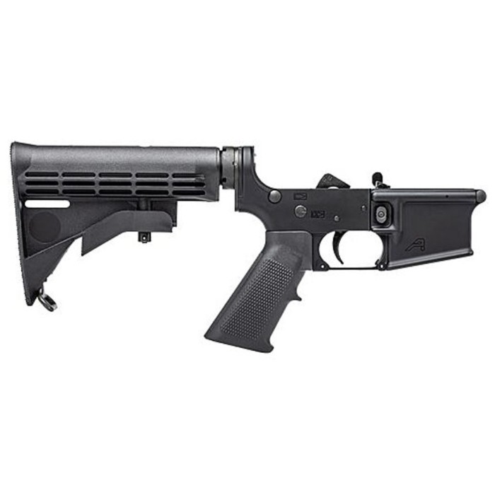 Aeroprecision Ar15 Complete  Lower W/ A2 Grip M4 Stock Blk