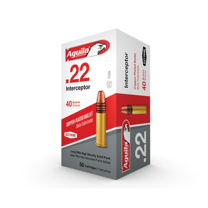 AGUILA 22 LR Interceptor 40 GR SP 1470FPS 500rd 1B222320@