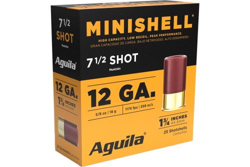 Aguila Minishell 12 Gauge 1.75" 5/8 oz 7.5 Shot 25 Per Box