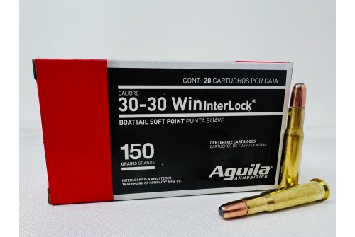 Aguila Interlock .30-30 WIN, 150gr, Interlck SPBT [MPN: 80801AG] - 20 rounds