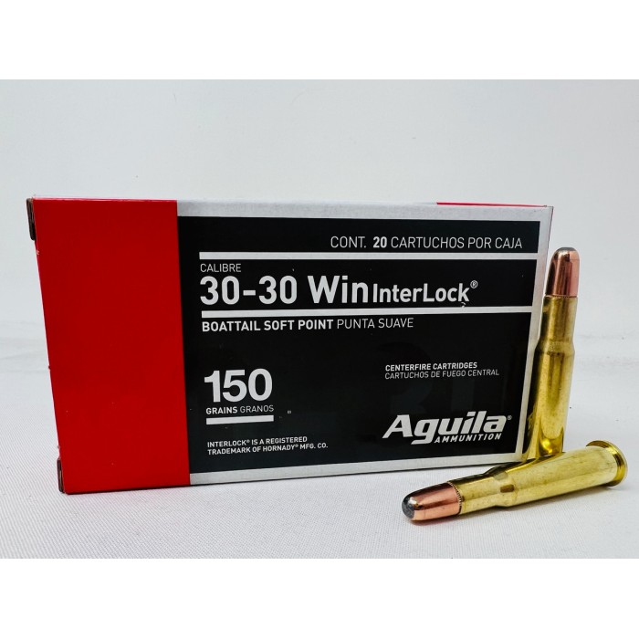 Aguila Interlock .30-30 WIN, 150gr, Interlck SPBT [MPN: 80801AG] - 20 rounds