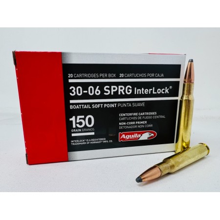 Aguila Interlock .30-06 SPRINGFIELD, 150gr, BSP [MPN: 8108AG] - 20 rounds