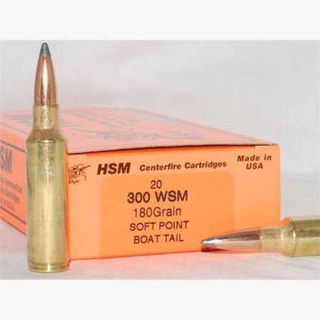 Hsm Ammunition Hsm 300 Wsm 180gr Game King 20rd 25bx/cs