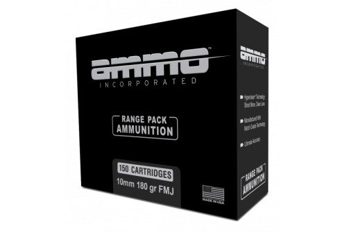 Ammo Inc Signature 180 gr FMJ 10mm Ammo 150 Rd Range Pack - 10180FMJ-A150