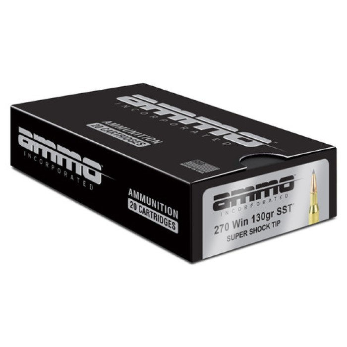 Ammo Inc 270W130ssta20d Signature Personal Defense 270 Win 130 GR Super Shock Tip (Sst) 20 Per Box/ 10 CS