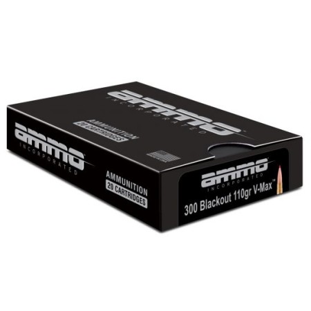 Ammo Inc Signature 110 gr V-Max 300 Blackout Ammunition, 20 Rounds - 300B110VMX-A20