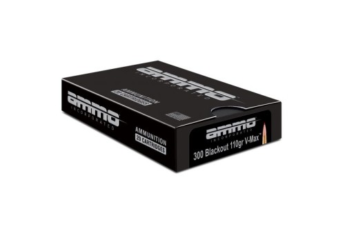 Ammo Inc Signature 110 gr V-Max 300 Blackout Ammunition, 20 Rounds - 300B110VMX-A20