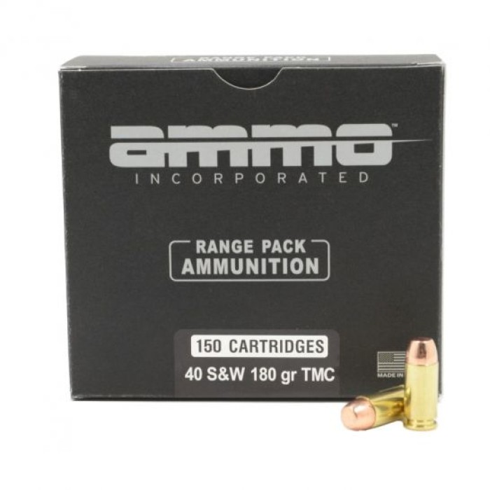 Ammo Inc Signature  40 S&W 180GR TMC 150rd Range Pack - 40180TMC-A150