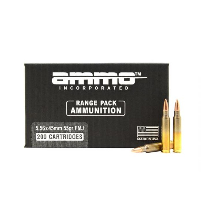 Ammo Inc Signature  5.56x54mm 55gr FMJ 200rd Range Pack - 556055FMJ-A200