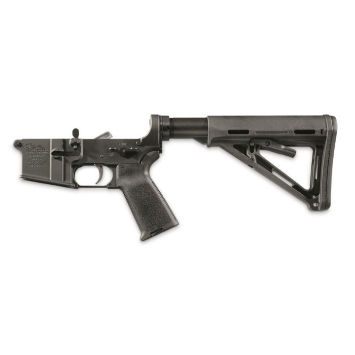 Anderson AR-15 Complete Assembled Lower, Multi-Caliber, Magpul Stock and Grip