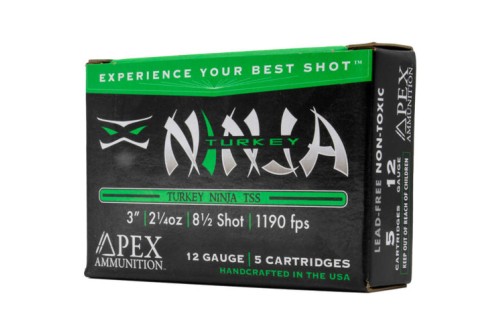 Apex Ammunition Turkey Ninja Series TSS Shotshells - 12 Gauge - #8.5 - 3