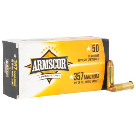 Armscor Pistol Ammo, Arms 50422 Cal.357 Magnum Fmj 158-gr     50/box